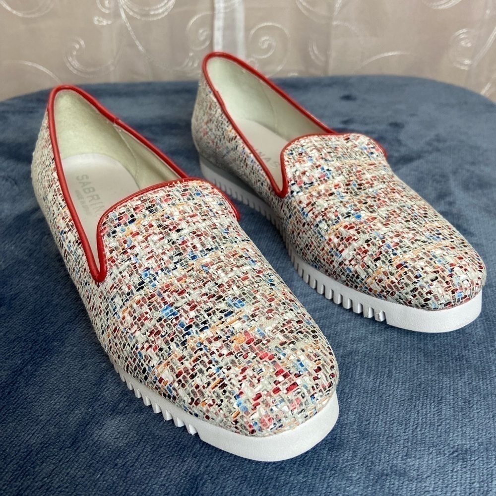 Sabrina’s Multi Colored Slip on Loafers 37/6.5